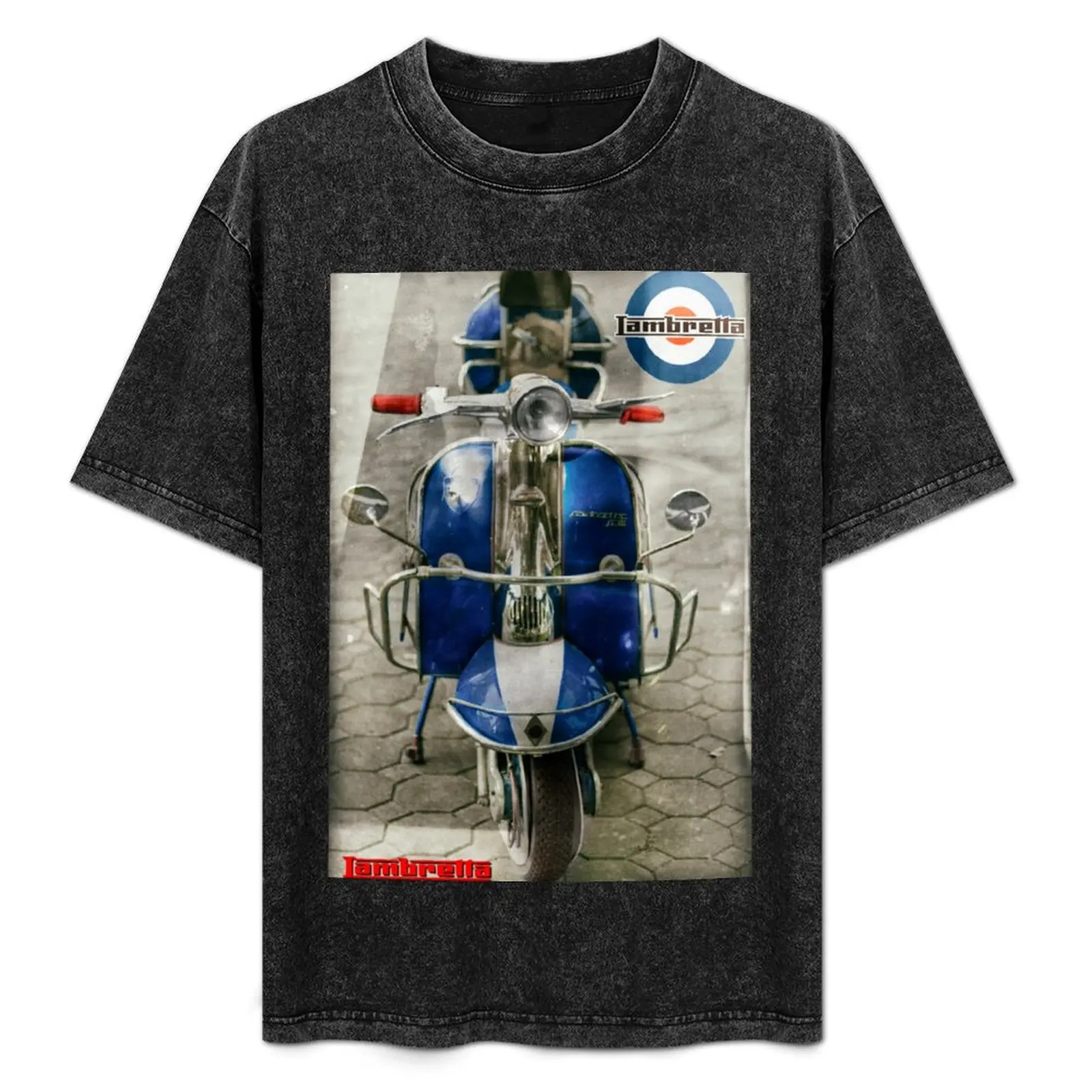 

Retro Lambretta T-Shirt Basic Daily Outfit Short Sleeve Tee