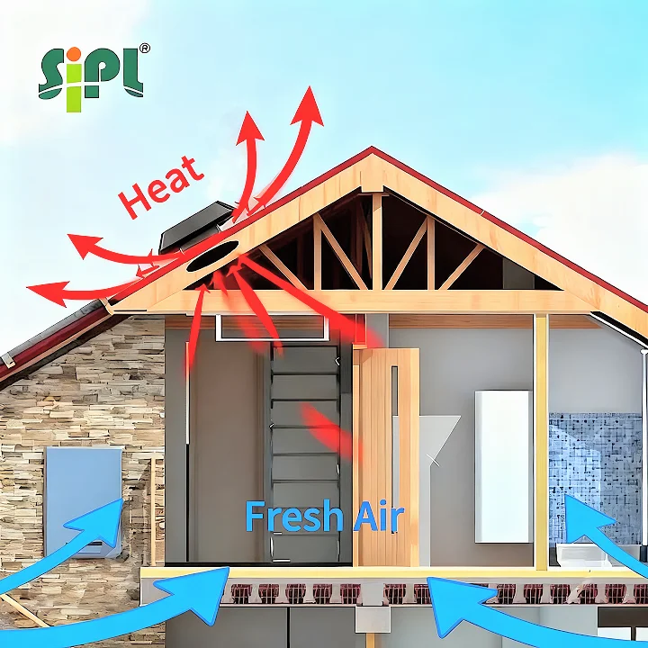 25 واط IP68 الشمسية الهجين بالطاقة HVAC سقف تنفيس النازع الحرارة الهواء الساخن محوري تدفق مروحة العادم OEM/ODM التخصيص الكرة تحمل #2