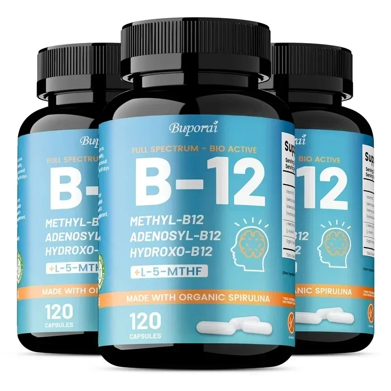 Vitamin B12 - Benefits Brain and Heart Function, Boosts Metabolism, Supports Memory and Learning, Helps Boost Natural Energy