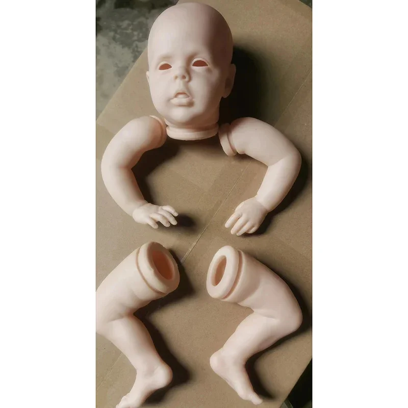 22inch 55cm  Reborn Doll Kit Sherry Baby Girl Unpainted DIY Doll Parts