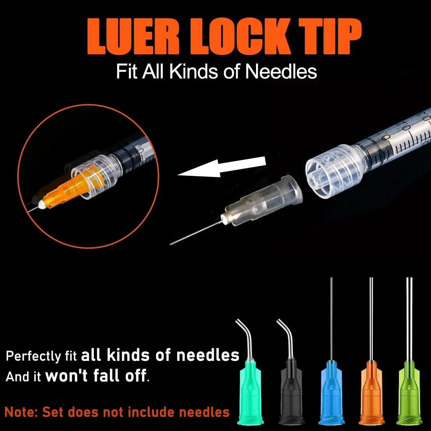 100/50/20er Pack 1mL Luer-Lock-Spritze (ohne Nadel) | Steril & Einzeln verpackt für den professionellen, industriellen und privaten Gebrauch – Detail 4
