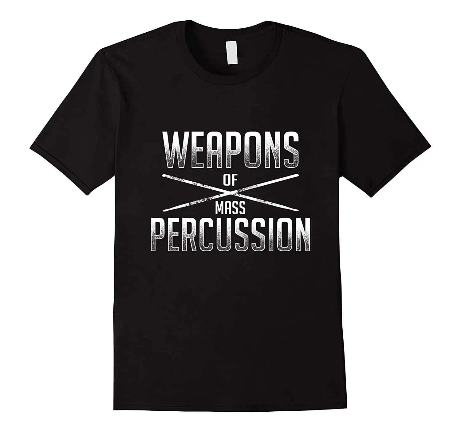 Weapons of Mass Percussion Funny Drummers T Shirt New 100% Cotton Short Sleeve O-Neck T-shirt Casual Mens Top