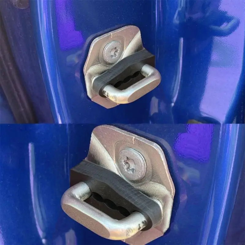Vehicle Door Latches Cushion Pads Rubber Shock Absorption Reduces Noise And Protects Car Interior Eliminates Rattling Sound 