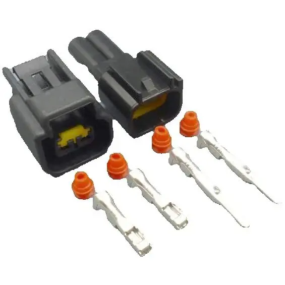 

Worldgolden 5/30/100set 2,3 мм 2-контактный разъем катушки зажигания для высоковольтного автоматического разъема Ford FW-C-2F-B FW-C-2M-B