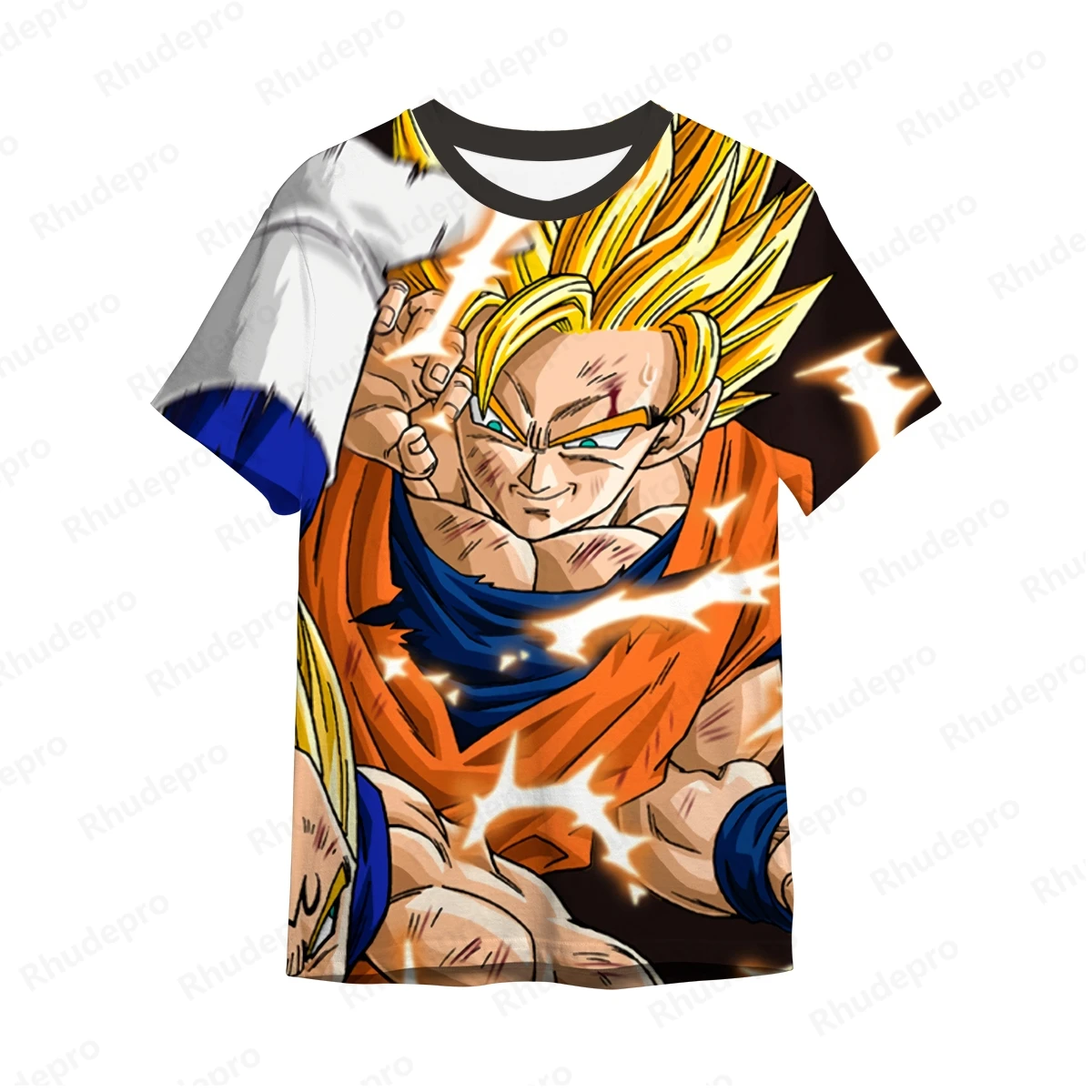 2024 Men's Shirt Dragon Ball Streetwear T-shirt Oversized Goku Harajuku Style Y2k Mens Goku Clothes Vegeta Tshirt Clothing