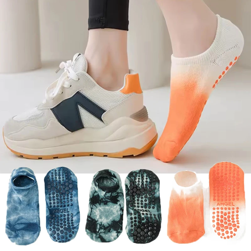 

Ladies' Colorful Anti Slip Yoga Socks Daily Fashion Boat Socks Anti Slip Pilates Ballet Trampoline Fitness Training Socks