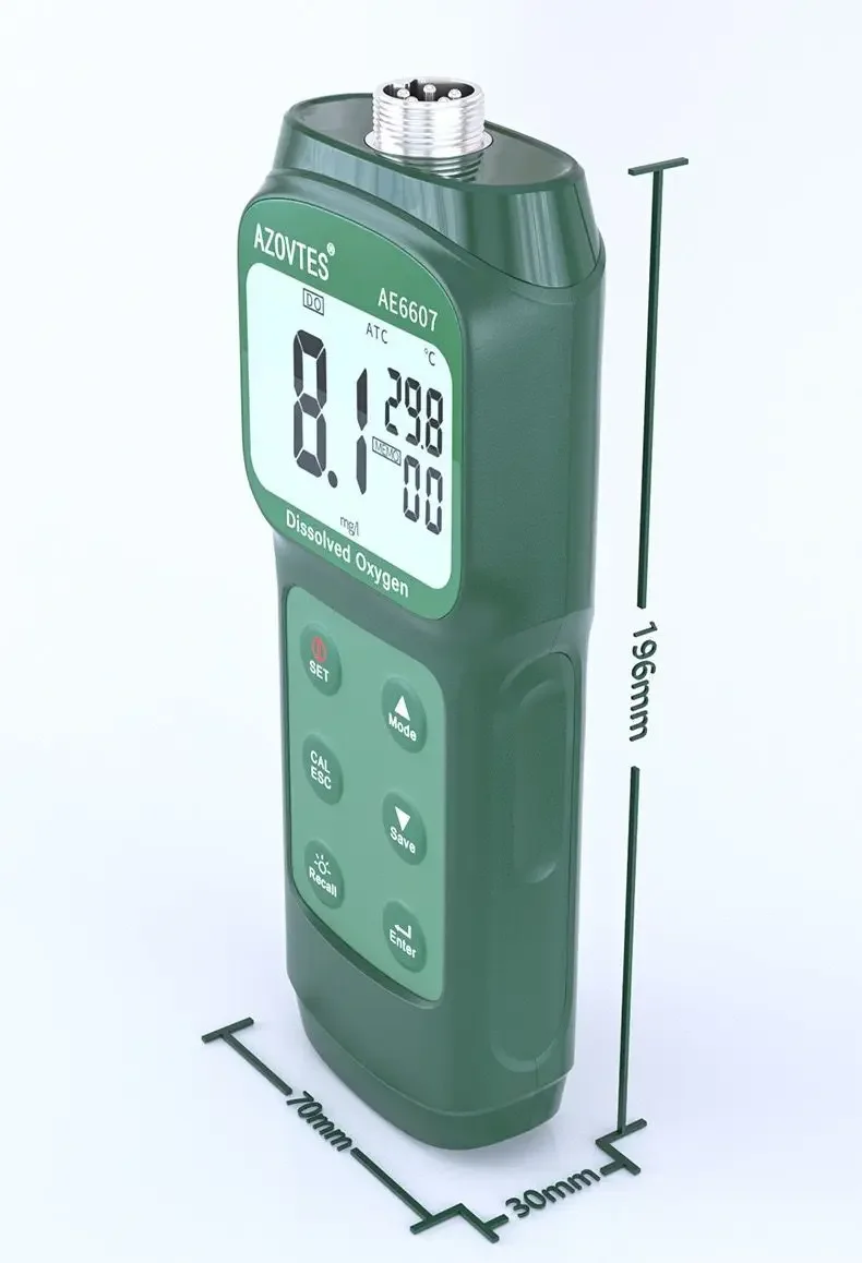 2025 NEW AE6607 Digital Dissolved Oxygen Meter DO Meter Measuring Range 0.0~30.0mg/L