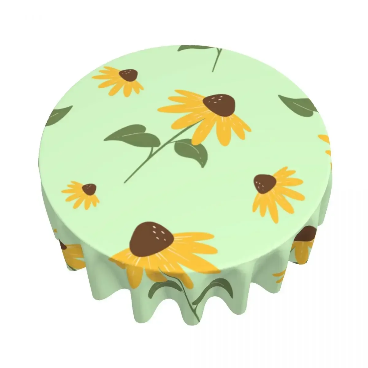 DIY Custom Circular Decorative Long Tablecloth With 60 Inch Bright Color And Anti Oil Stains Suitable For Restaurant Kitchens