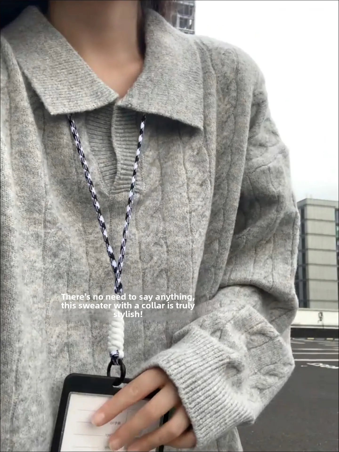 

Легкий свободный вязаный свитер с V-образным вырезом для мужчин, осенне-зимний, в стиле «lazy», чистый и комфортный, мягкий, длинный, базовый, повседневный.