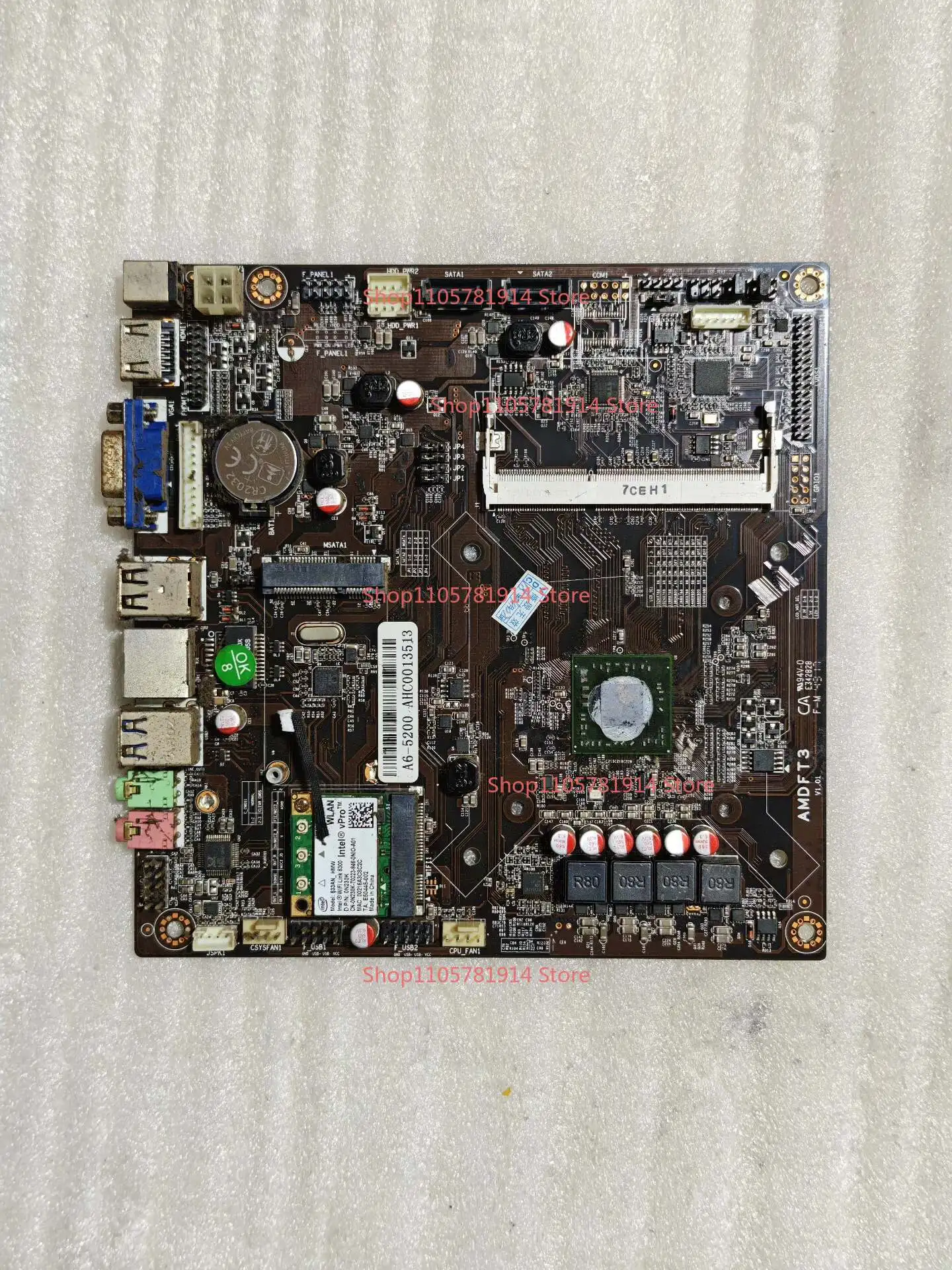 For AMDFT3 Main Board, 17x17, A6-5200 Processor, DDR3 Memory Slot