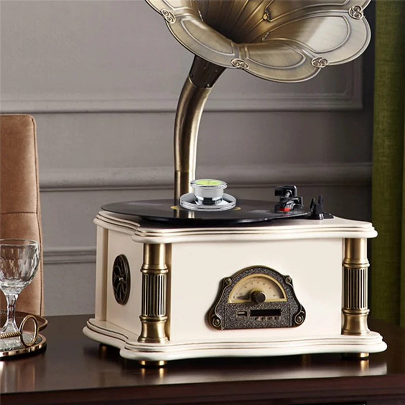 HFES الفضة الدقة المعادن القرص استقرار المشبك لعشاق القرص الدوار Hifi LP مسجل فينيل