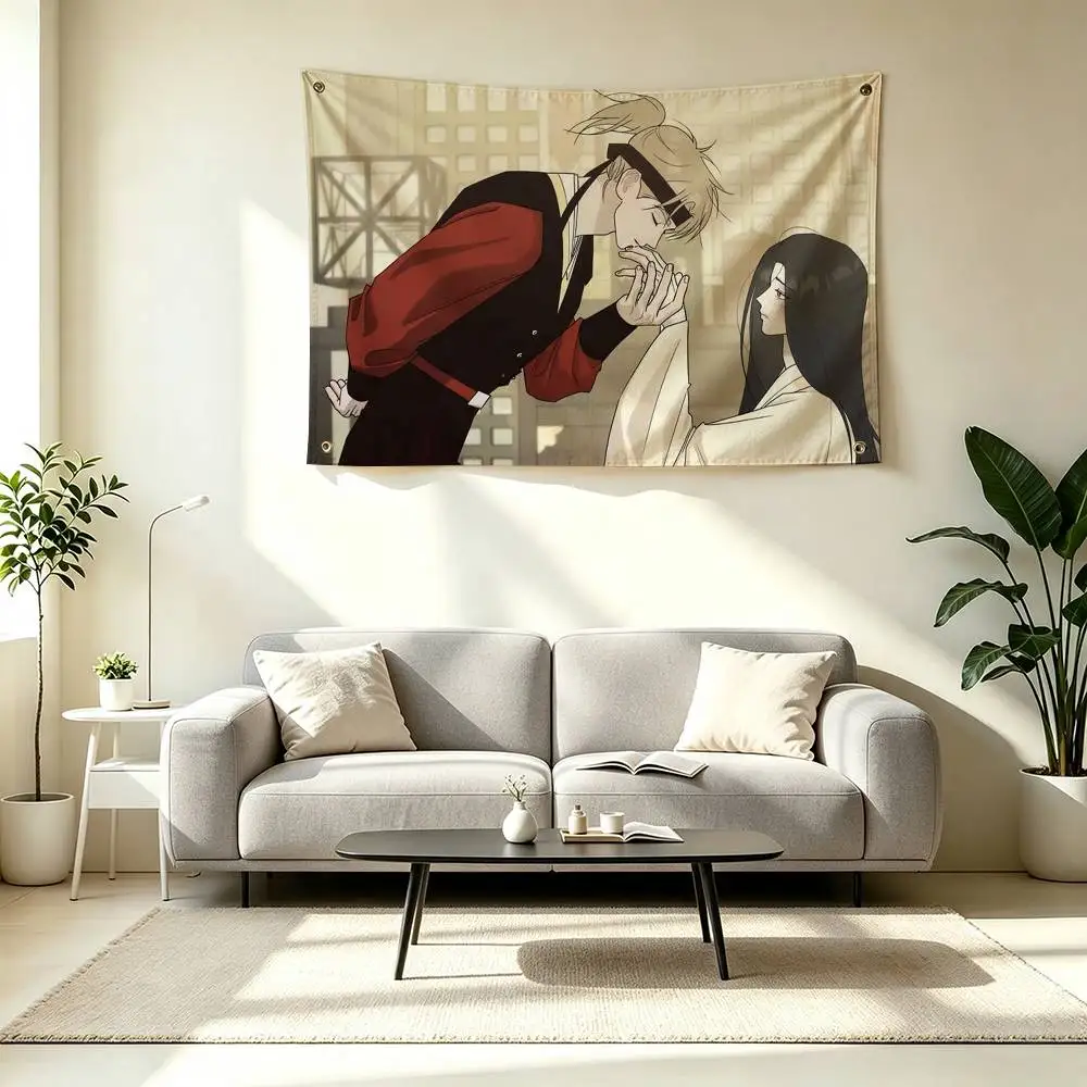 R-Red Thread Quest Webtoon Flags Wall Hanging Tapestry Outdoor Garage Room Decorative flag Background Blanket