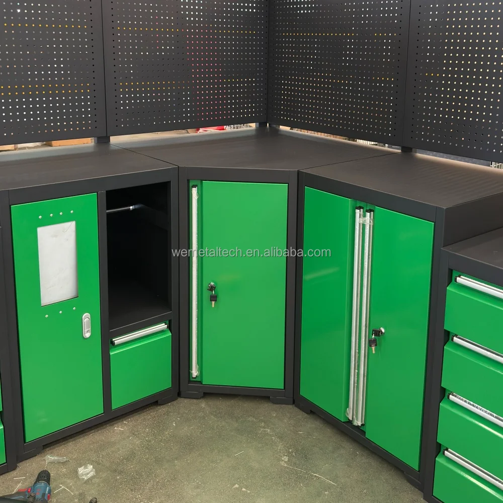 Steel Tool Cabinet Modular Garage Storage with Waterproof & Portable Design Load Capacity