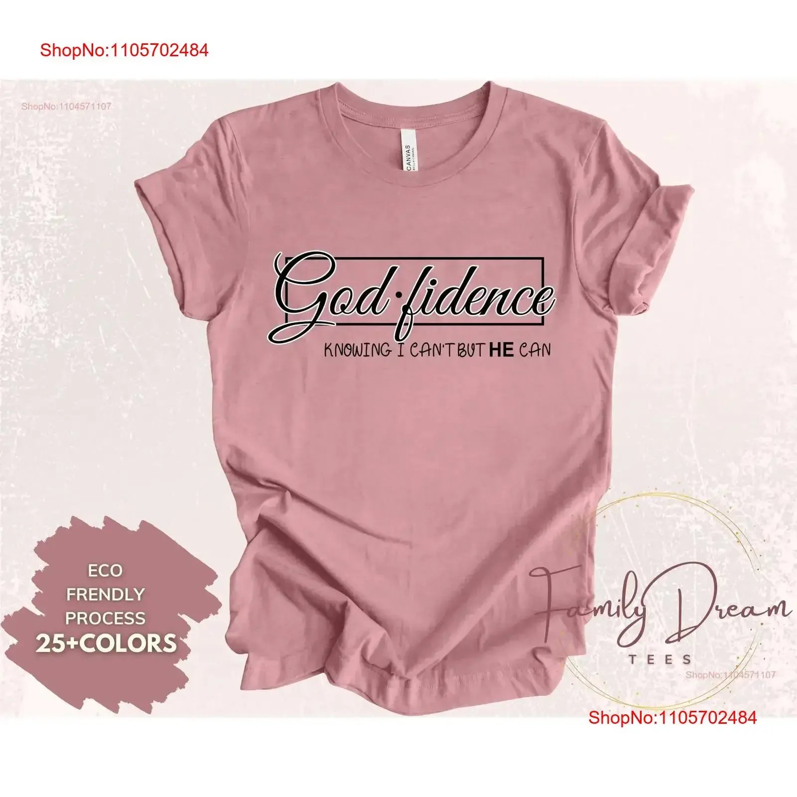 God Fidence Knowing I Can't but He can T Shirt Jesus ChrisT Faith Christian Church Grateful Religious vintage Washed Slightly