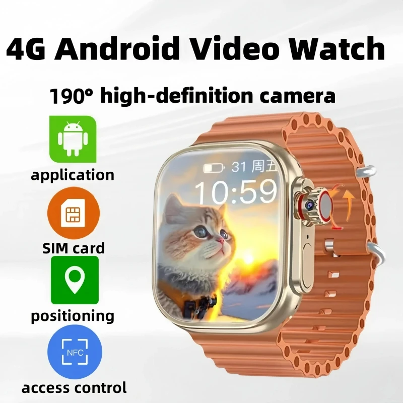 

4G полная сеть Android умные часы CDS9 загрузка приложение вращающаяся камера GPS WIFI трекер сердечного ритма умные часы мужчины женщины