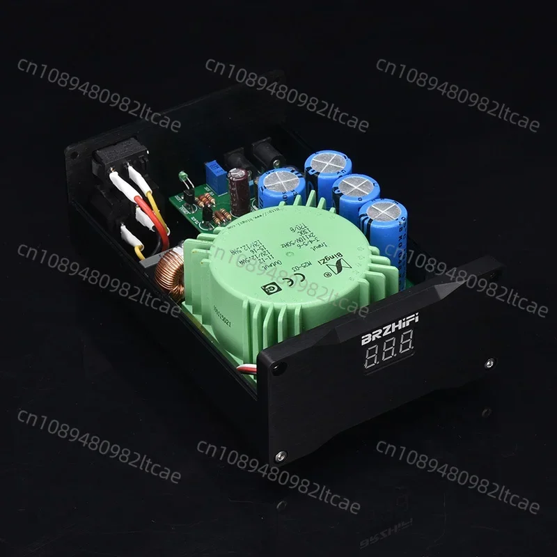 BRZHIFI Linear Power Supply Dual Low-noise DC DC Stabilized Voltage 5V 12V Dual Output Fever Power Supply