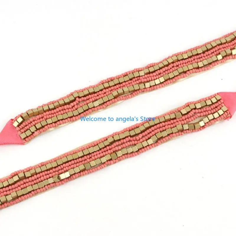 

X4YC Cowboy HatBand Hat Band Western Hat Belt Bands Bead Hat Bands Hatband
