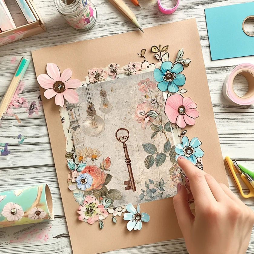 36 Lembar Kertas Scrapbook 6x6 inci: Percikan Cat Air Berbintang – Ciptakan Kreativitas Scrapbooking, Origami & Kerajinan Kosmik