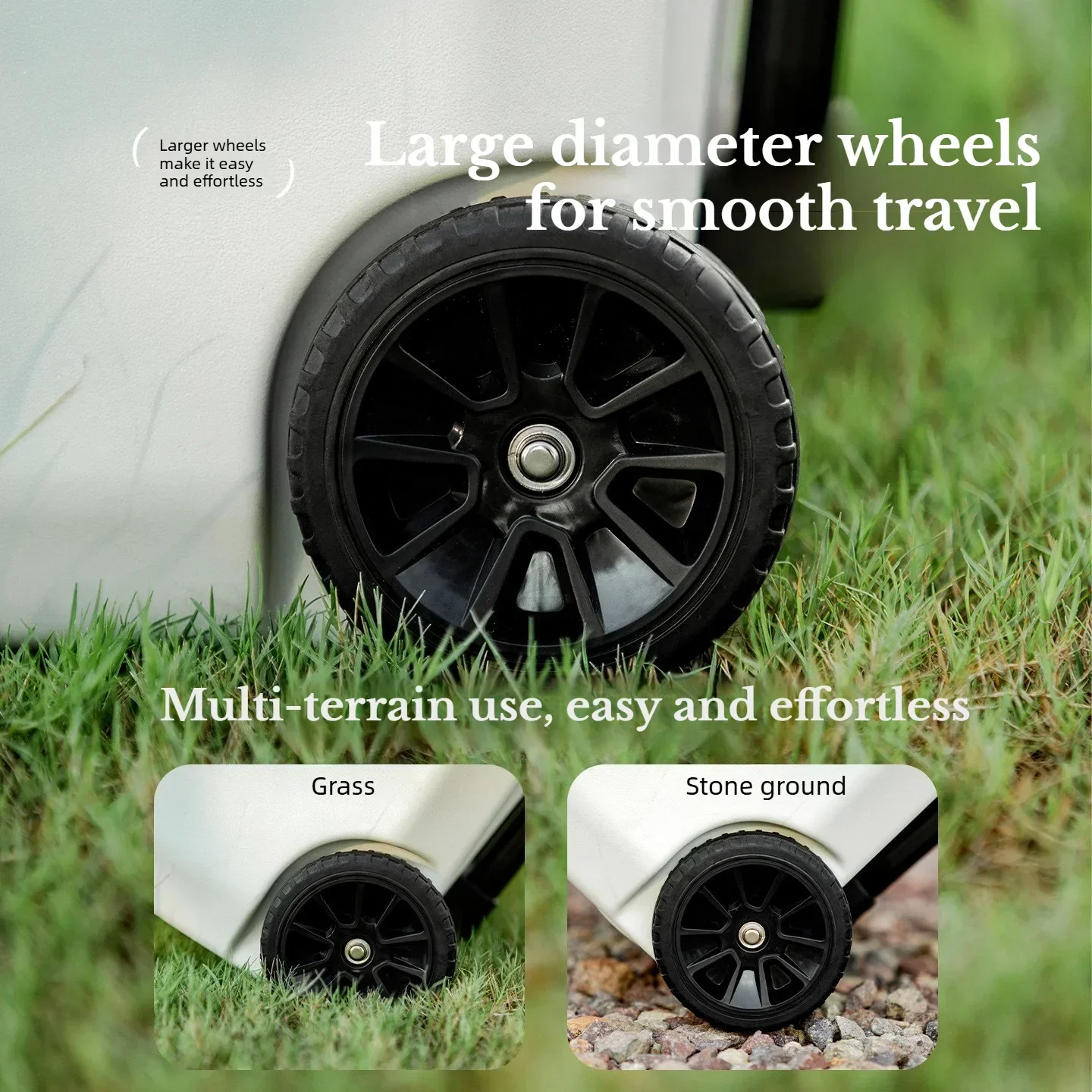 2026 36L Portable Outdoor Refrigerator Warm Box with Trolley Wheels BBQ Car Pulley System Travel Essential Incubator for Camping