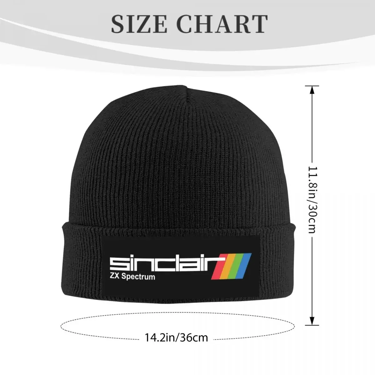 ZX Spectrum Warm Knitted Cap Hip Hop Bonnet Hat Autumn Winter Outdoor Beanies Hats for Men Women Adult