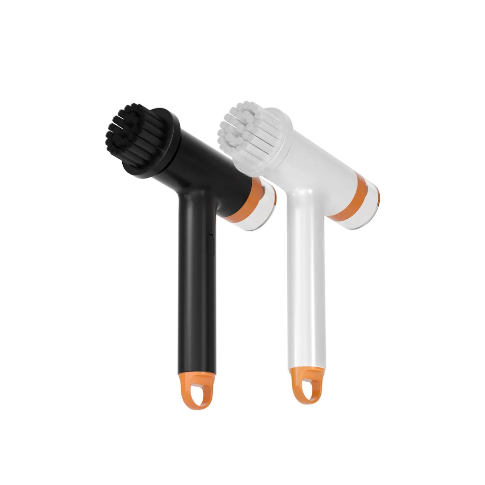 Electric Handheld Spin Scrubber With 6 Replaceable Brush Head Set Power Bathtub Kitchen Scrubber Rechargeable Shower Scrubber
