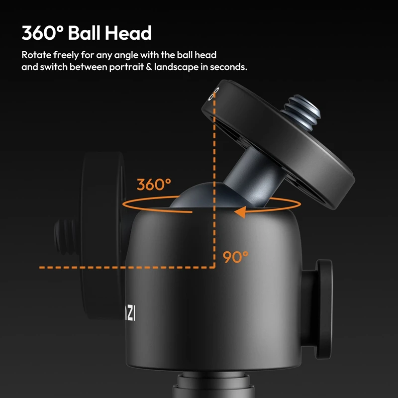 ​Ulanzi MT88 ClipMate Tripé Selfie Stick Tripé de mesa Suporte de tripé portátil para câmera de smartphone para Uka Mochila Clipe