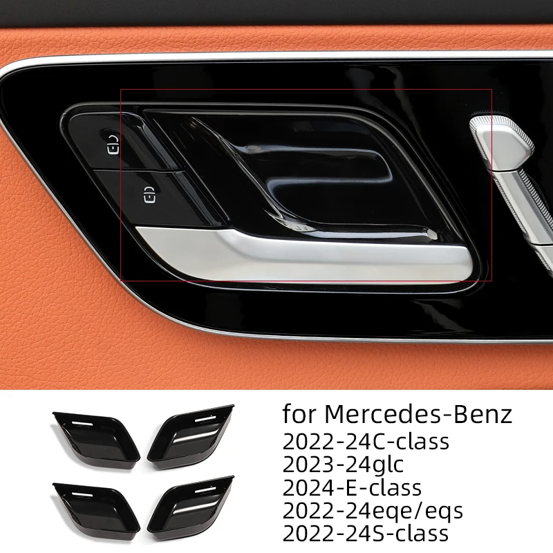 

Car Inner Door Bowl Protective CoverTrim Interior Accessories Fo Mercedes-Benz2022-24C 23-24GLC/EQE/EQS 24E-class 2020-24S-class