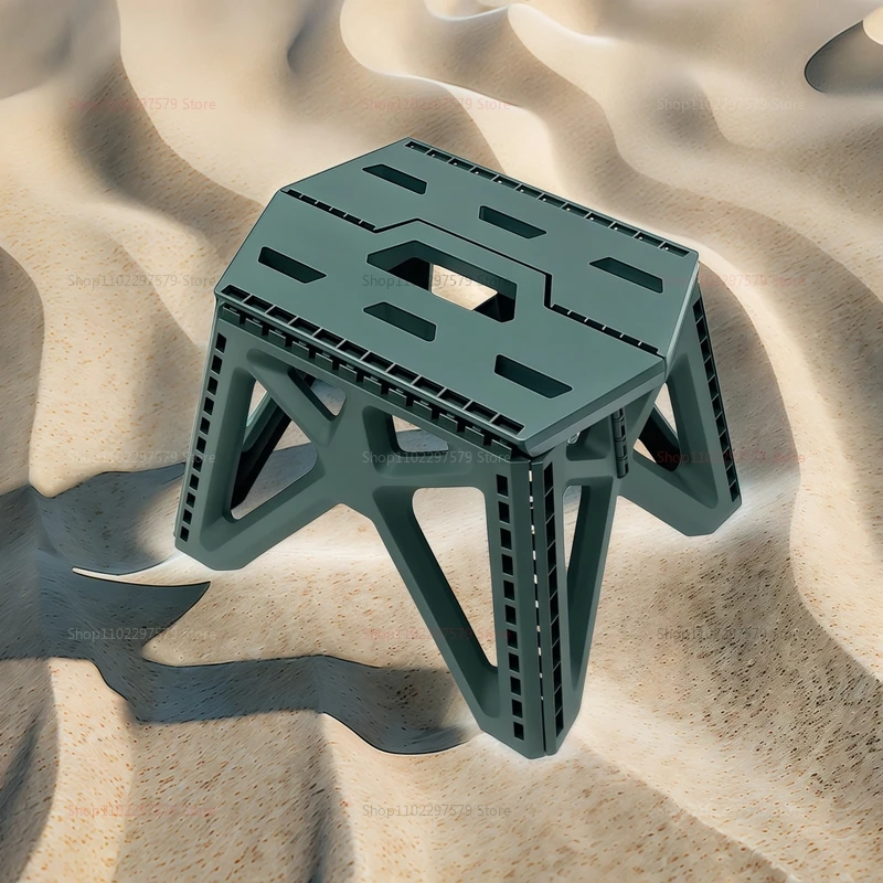 Ergonomic Portable Folding Stool, Lightweight, Compact, High Load Durable Chair, For Outdoor Fishing, Camping And Barbecue