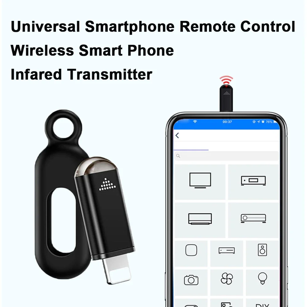 

Smartphone Remote Control TypeC USB for iPhone IR Blasters Adapter Universal IR Infrared Smart Remote For TV Air Conditioner Fan