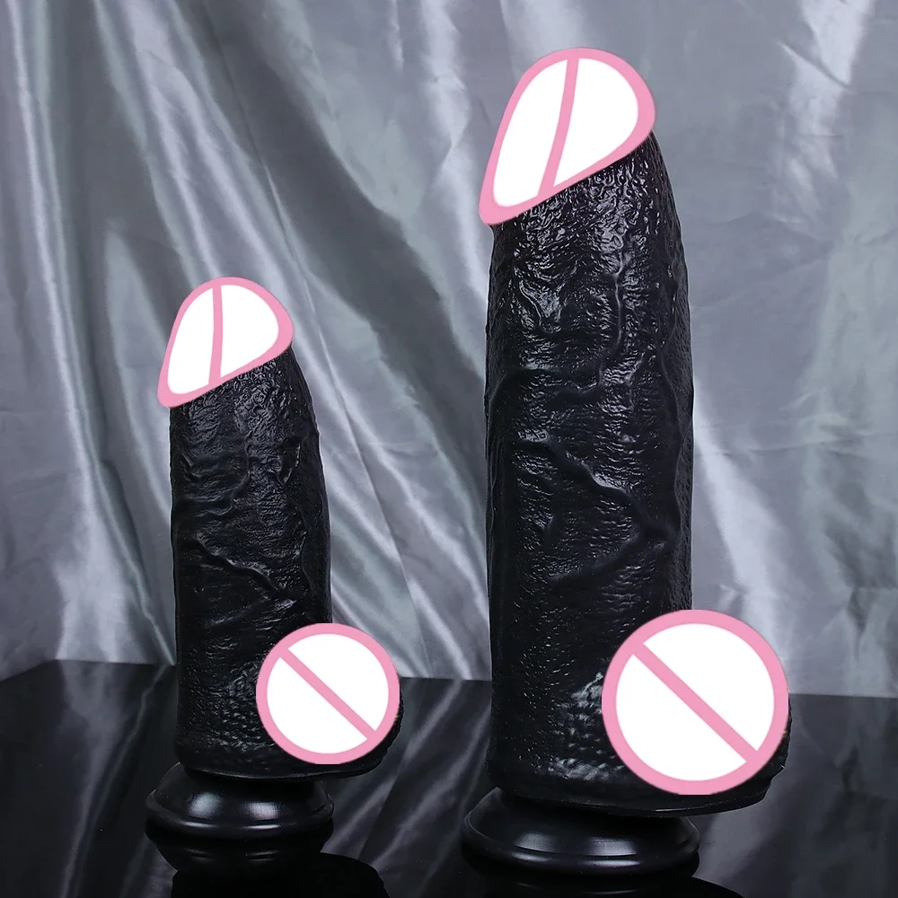 Black Realistic Dildo Huge Long Penis Thick Dick Suction Cup Adults Anal Sex Toys For Women Vagina Couples Strapon Masturbation