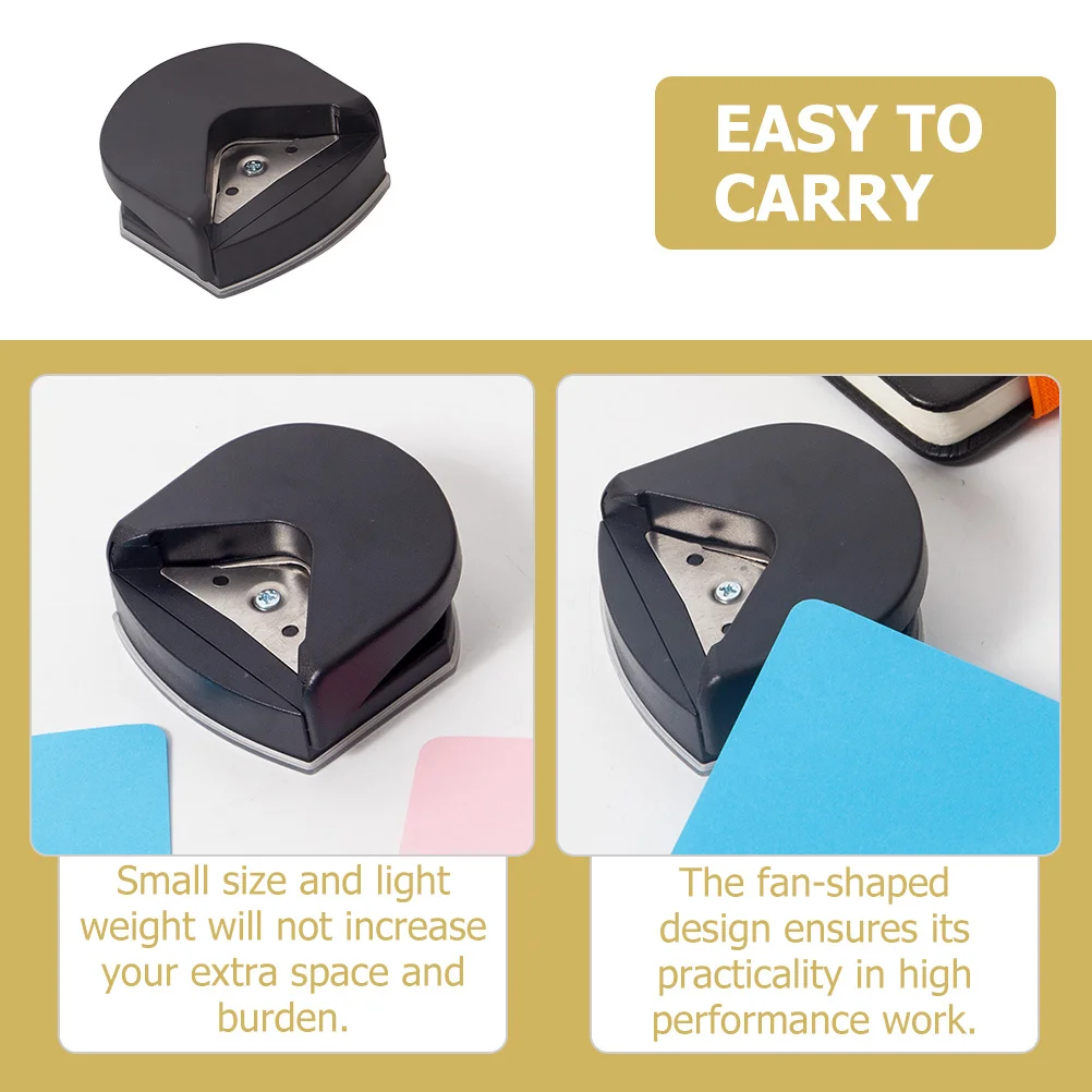 Professional Black Corner Rounder Trimmer Paper Cutter Tool Handicrafts Accessory Photo Corner Cutting DIY Projects