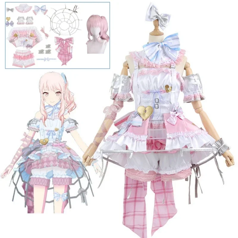 Project Sekai Colorful Stage Akiyama Mizuki Cosplay Costume Party Christmas Halloween Carnival Girl Dress Anime Set