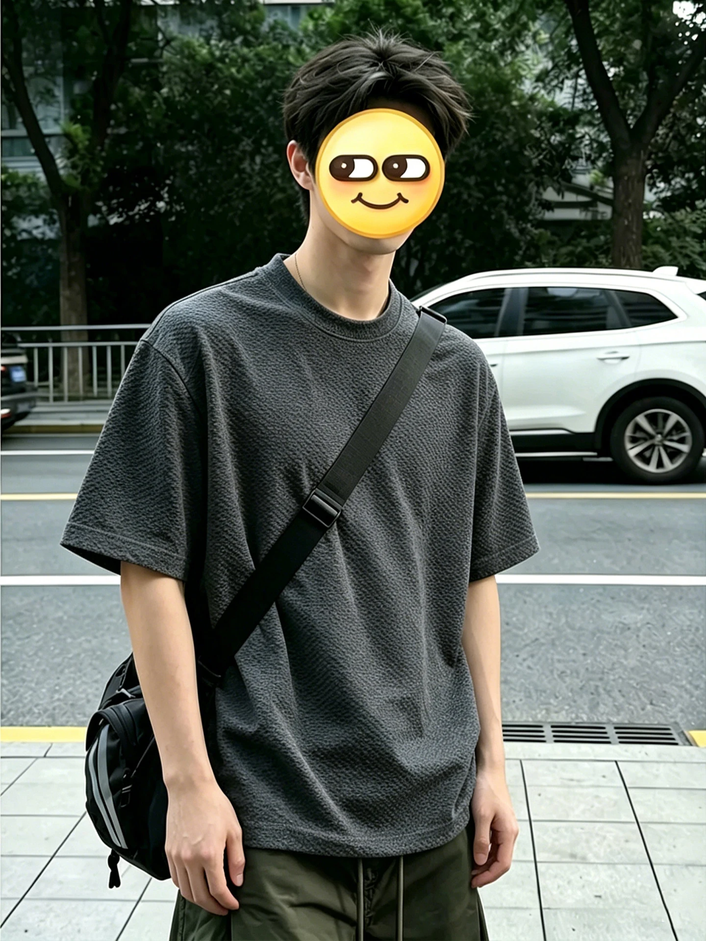 Lightweight Breathable round Neck Short Sleeve Dragon Scale Texture T-Shirt for Men Summer American Style High Quality Should...