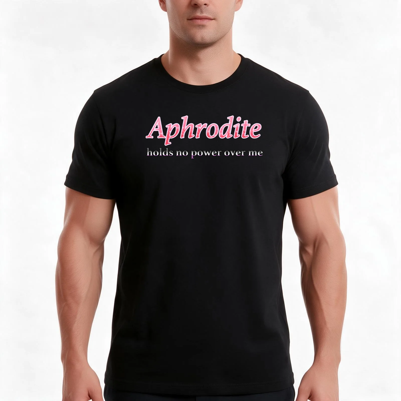 Aphrodite Holds No Power Here (Ace!) T-Shirt, Summer Casual Cotton Tee, Oversized Streetwear Tops, Vintage Graphic Print