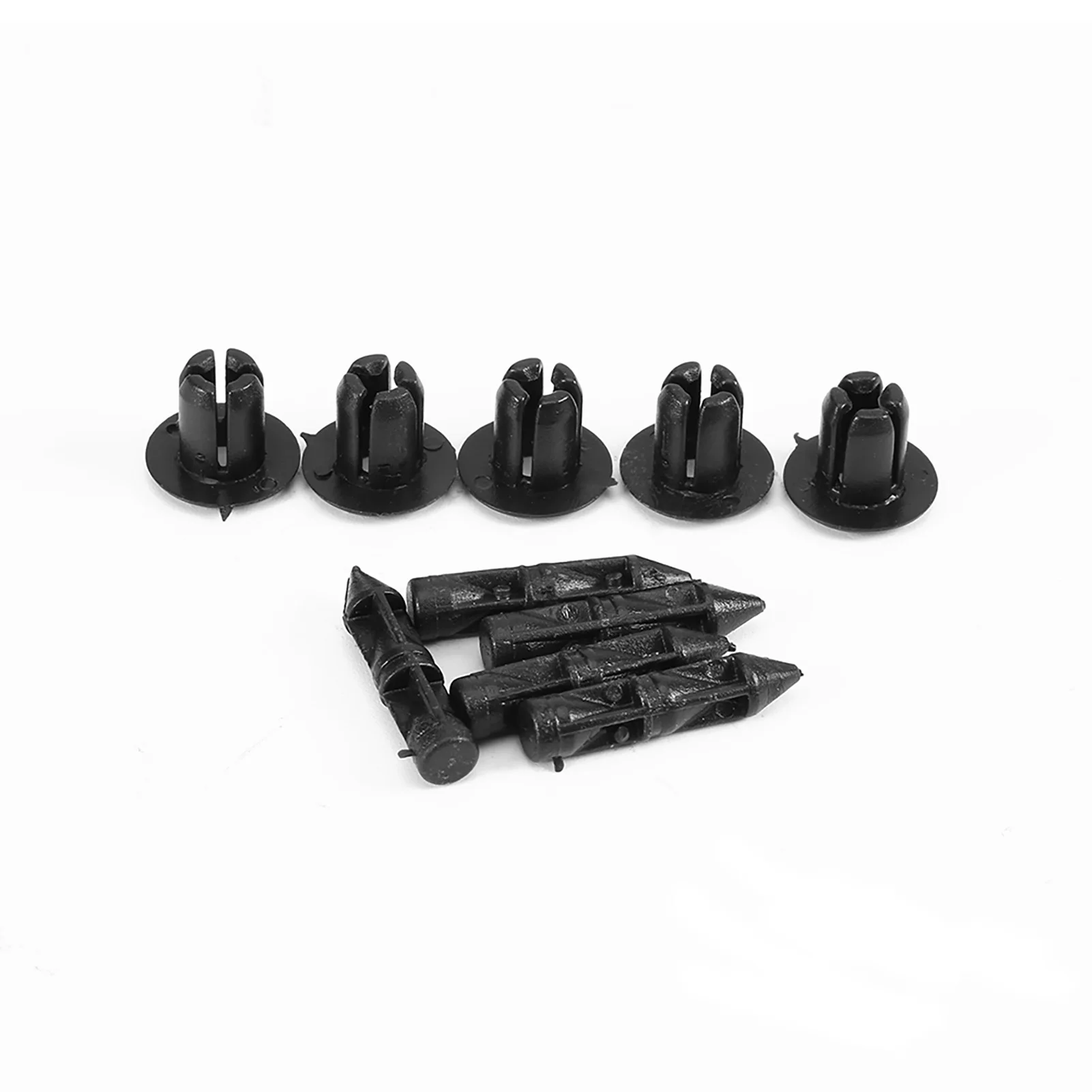 CAr styling 100pcs 6mm Plastic Rivet Fasteners Trim Clips for Car Bumper Motorcycle Fairing Auto Accessories