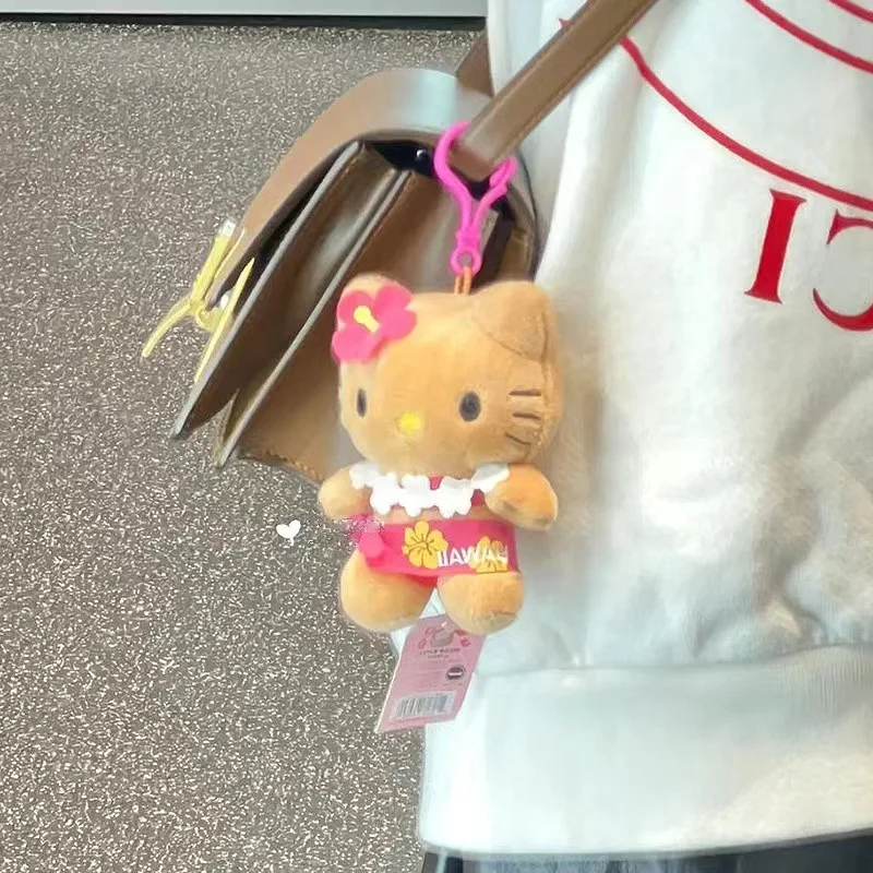 Lifebuoy Hello Kitty Anime Plush Toy Keychain Kawaii Mermaid Kitty Stuffed Toys Keyring Children Plushie Birthday Gifts