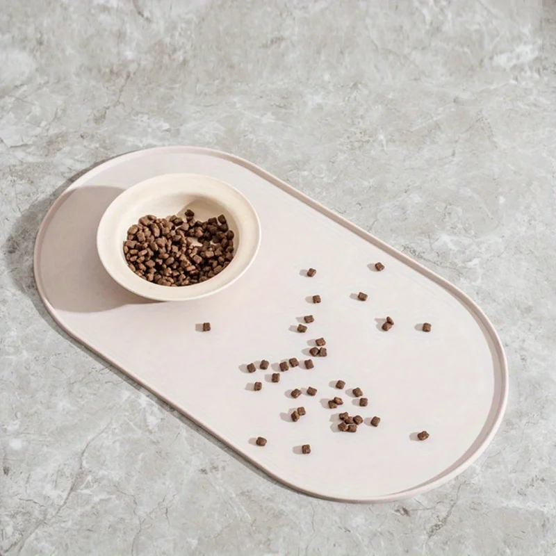 1 Stück, Katzenfuttermatte mit rutschfestem, wasserdichtem Design, Futtermatte für Haustiere, kompatibel mit Katzen-/Hundeschüsseln, für Haushalte mit mehreren Haustieren, für Hundebesitzer. – Detail 1