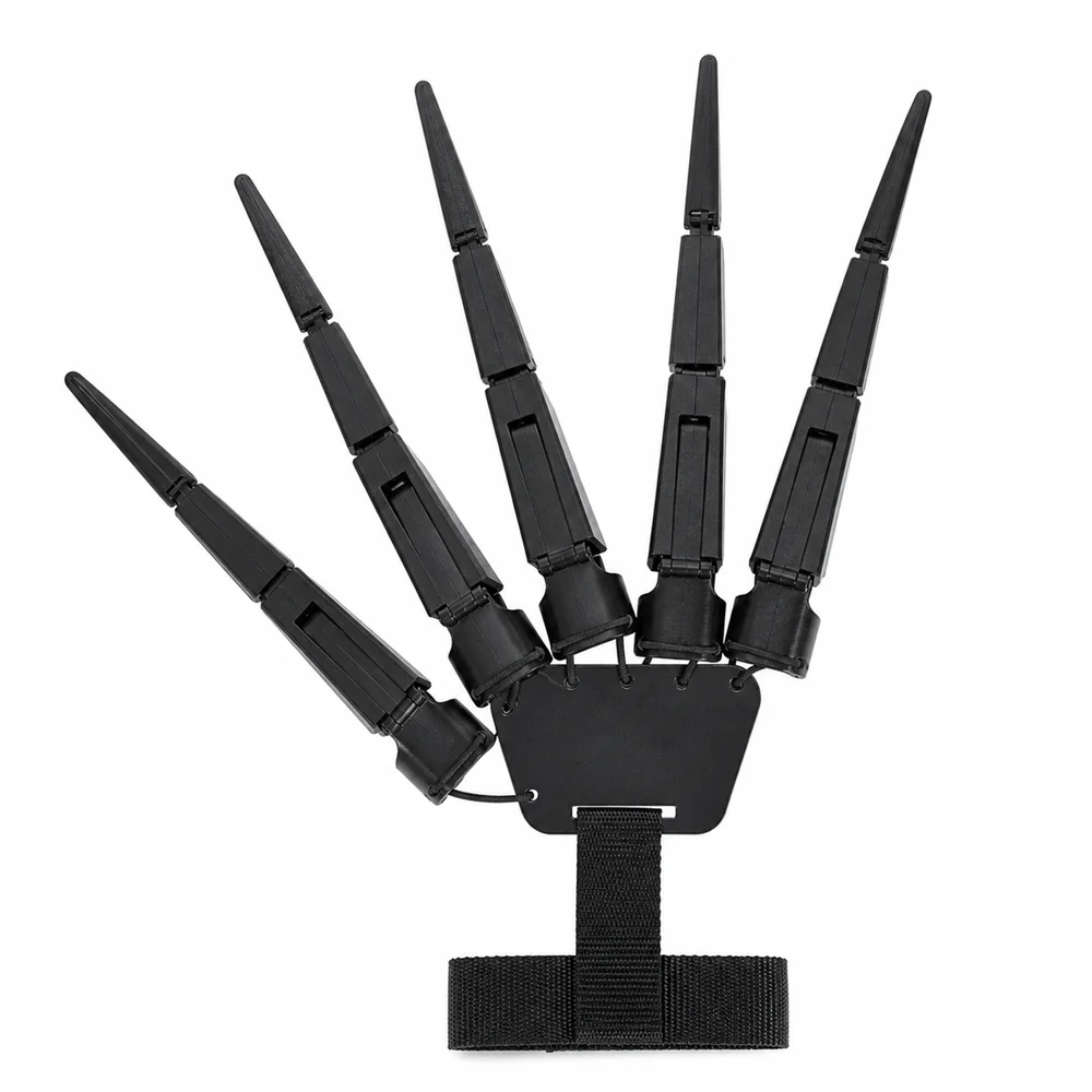 

Skeleton Hand Finger Glove Articulated Fake Fingers Realistic Horror Claw Prop For Halloween Cosplay Party Costume Accessory