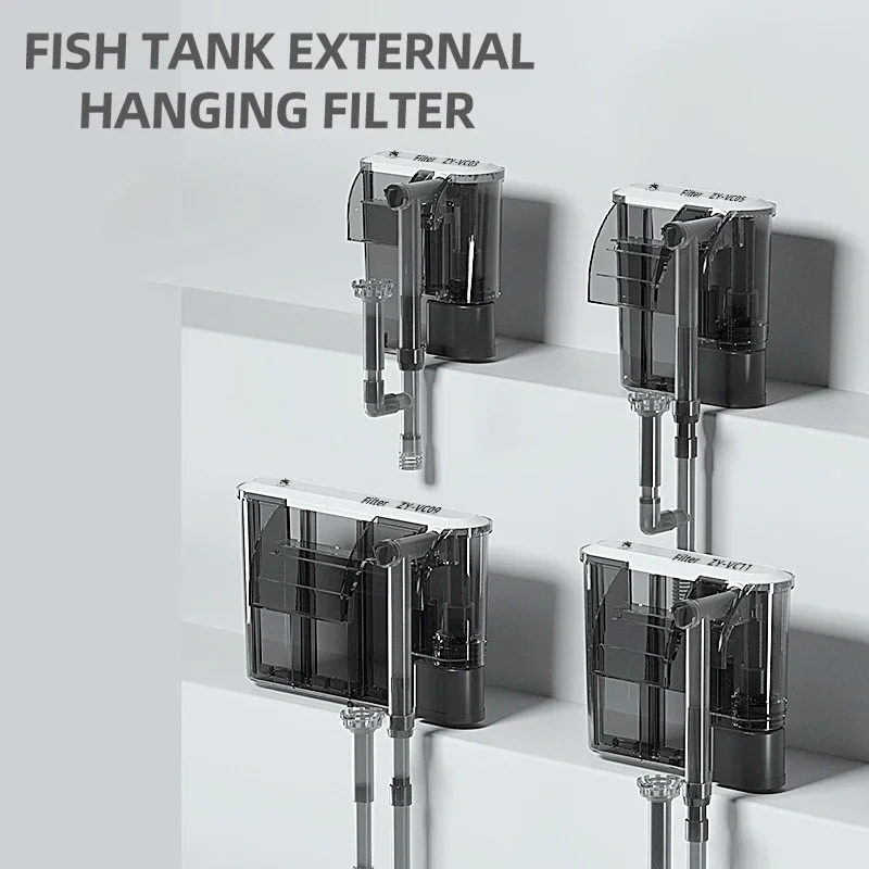 110V 220V Aquarium filter Wall-mounted fish tank filter External grass tank filter Water flow adjustable Suitable for 30-80CM - view 2