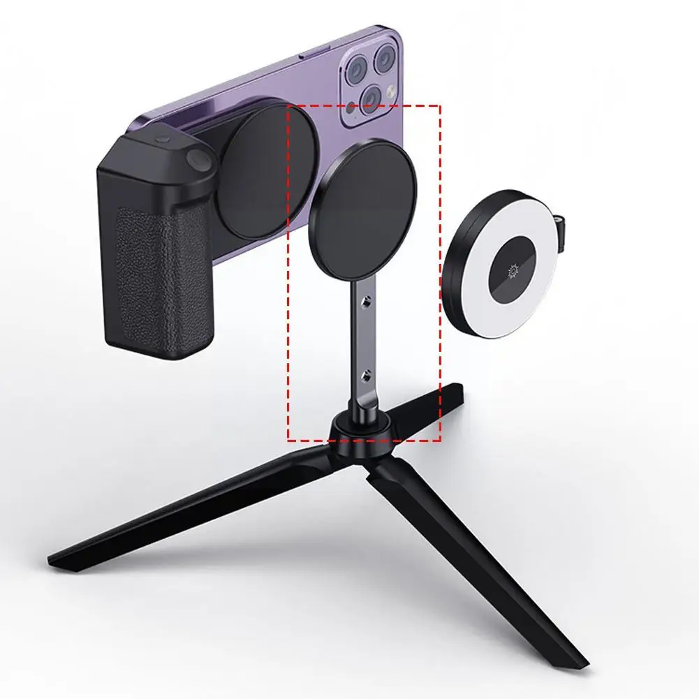 Phone Photography Magnetic Holder Tripod Stabilizer for 1/4 Interface Phone Photo Bracket Anti-shake Selfie For Macsafe iph Z2O0