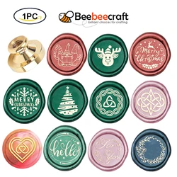 1PC Wax Seal Stamp Head Replacement Vintage Sealing Wax Stamp Heads Only Handle for Envelopes Cards Christmas halloween Wedding