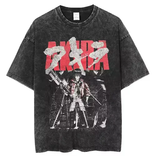 Vintage Wash Do Old Anime japonés llegada Ropa para Hombre camiseta Homme Camisetas gráficas hombres camiseta para Hombre Ropa Hombre 50866
