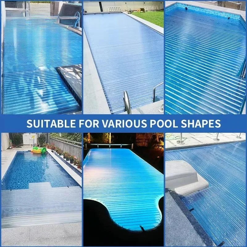 2026for PC Automatic Swimming Pool Covers UV Shielding dust Retractable Cover for Above Ground Swimming Pools