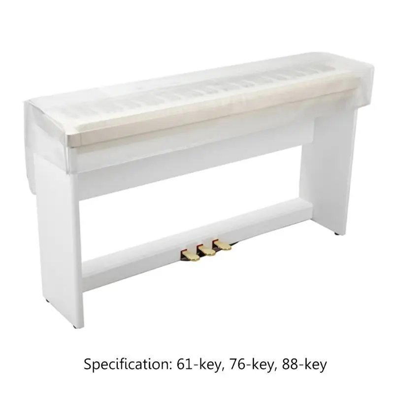 

Transparent Frosted Piano Cover Digital Piano keyboard Dust Cover 61/76/88 Keys