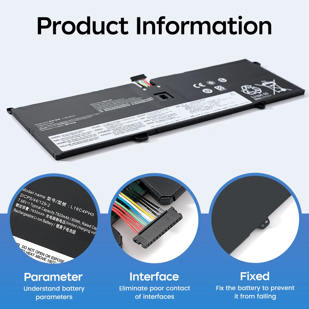 BGBT L18C4PH0 L18M4PH0 New L18C4PH0 Laptop battery For Lenovo Yoga C940 14IIL 81Q9 2ICP5 series 53Wh with Tools