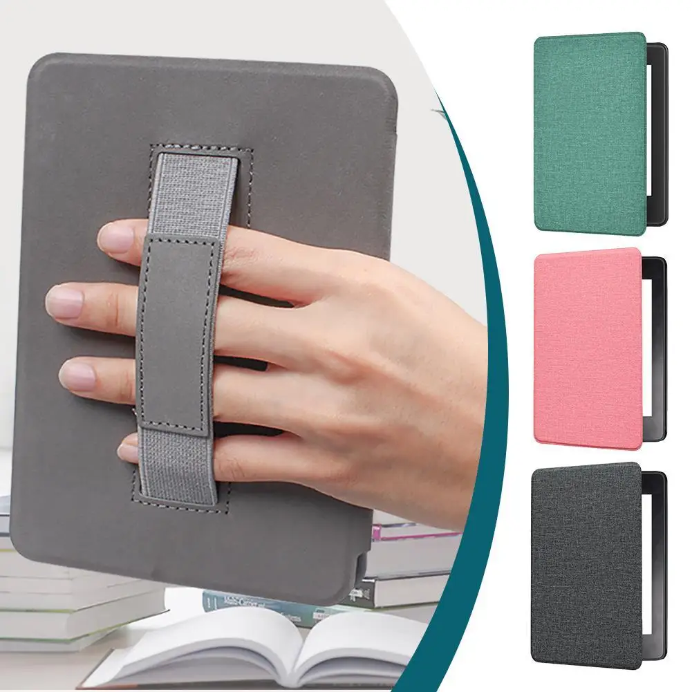 2024 7inch TPU Color Soft Case For Kindle Paperwhite 12th Gen Soft With Hand Support EReader Cover Auto Wake/Sleep Shockproof