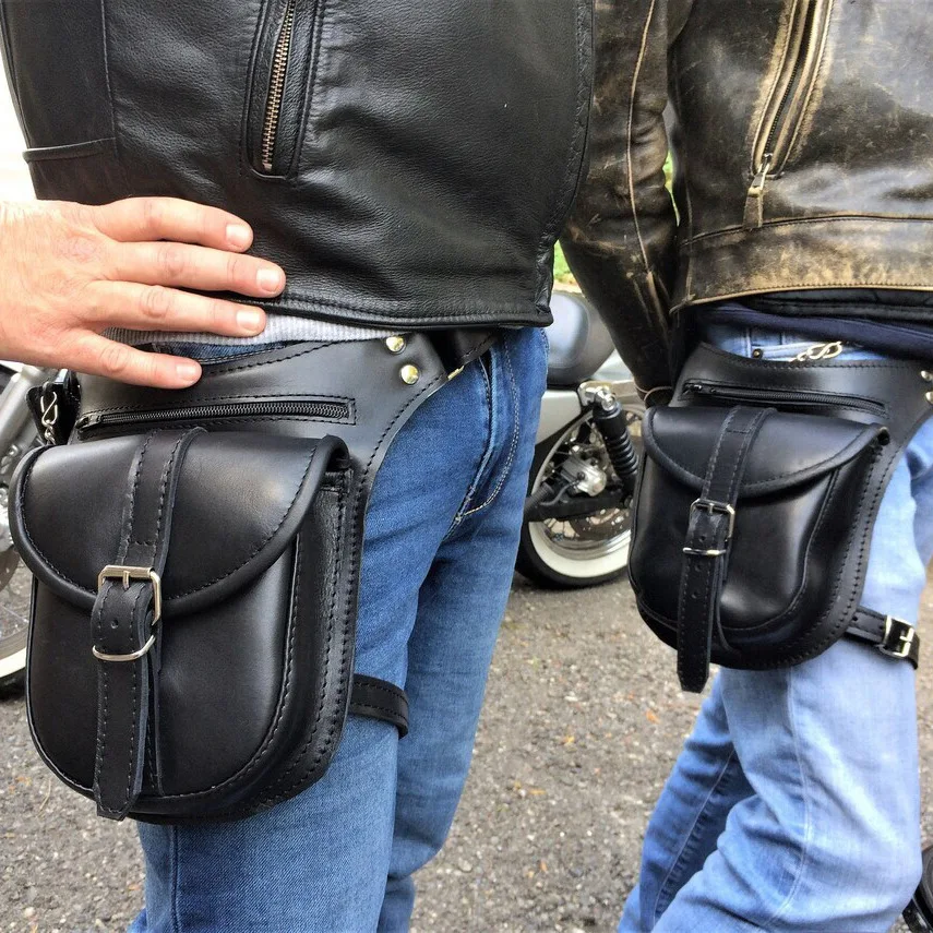 New European And American Motorcycle Waist Bag Medieval Renaissance Outdoor Riding Mobile Phone Coin Purse