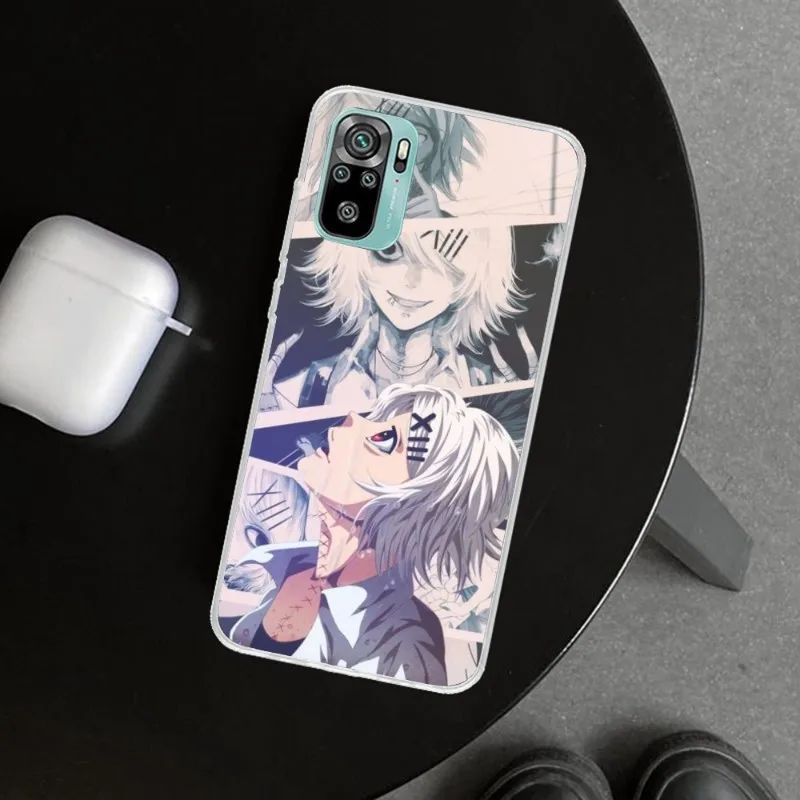 Tokyo Ghoul Juuzou Mobile Phone Case for Xiaomi 13 Lite 12 11T 10 9 Redmi Note 12 11 10 10S Pro 9 9A 8 Clear Phone Cover Funda