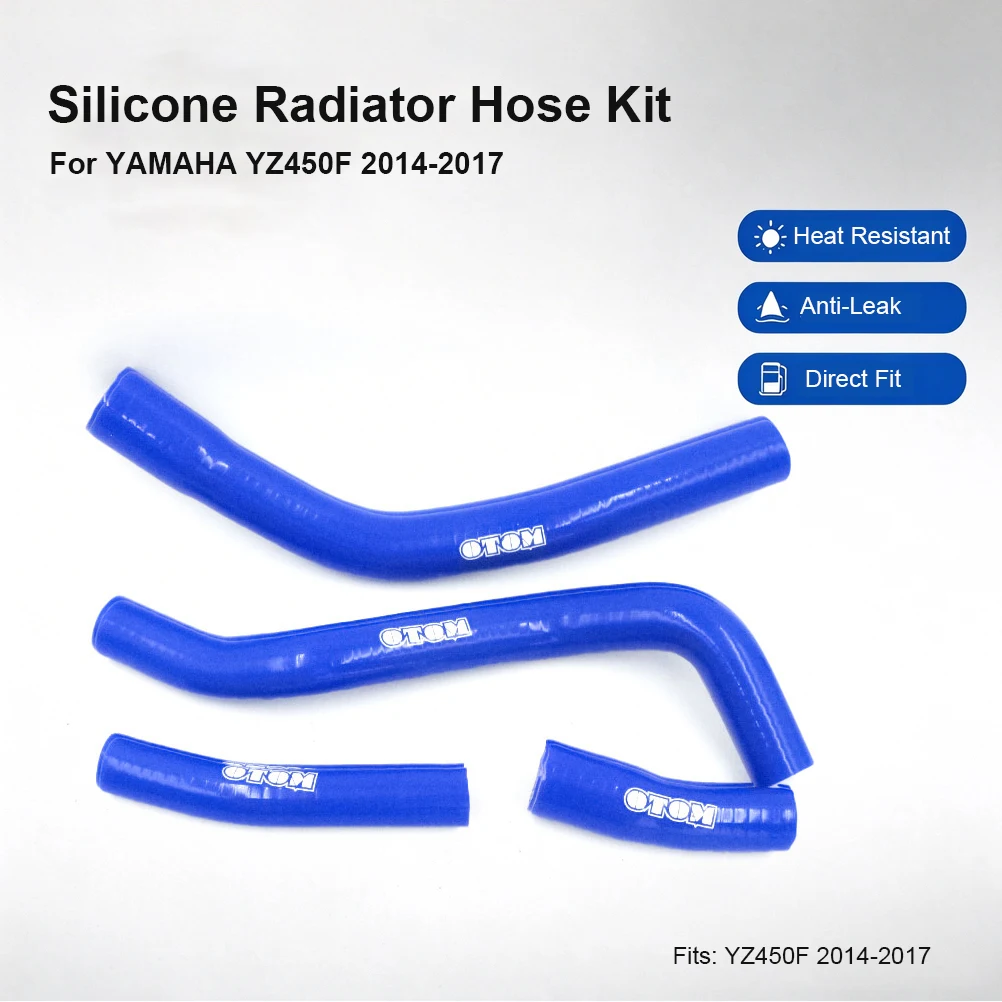 Motorcycle Silicone Coolant Radiator Hose Heat Resistant Water Pipe High Pressure Silicone Tube parts For YAMAHA YZ450F 2014-17