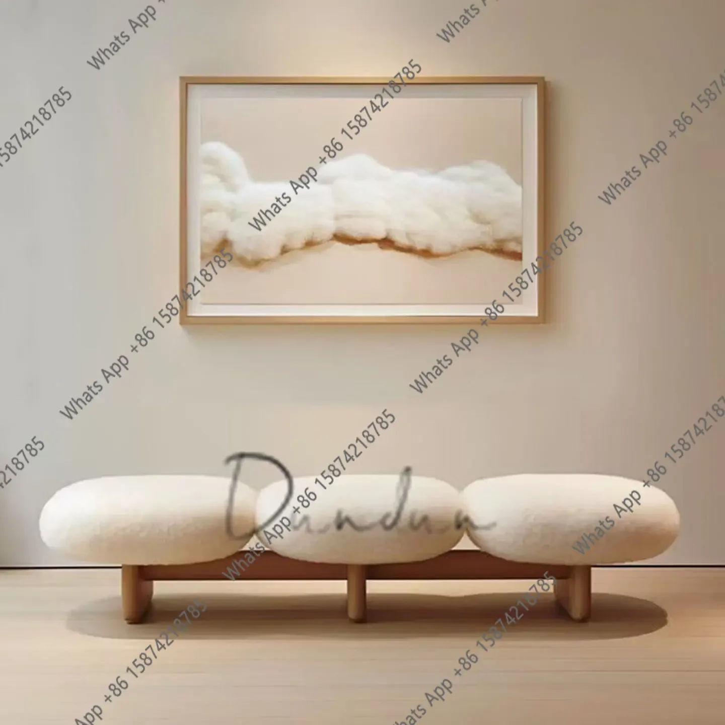 XX Light Luxury Simple Solid Wood Bench Bedroom Bedside Stool Foyer Entry Cloakroom Dressing Stool